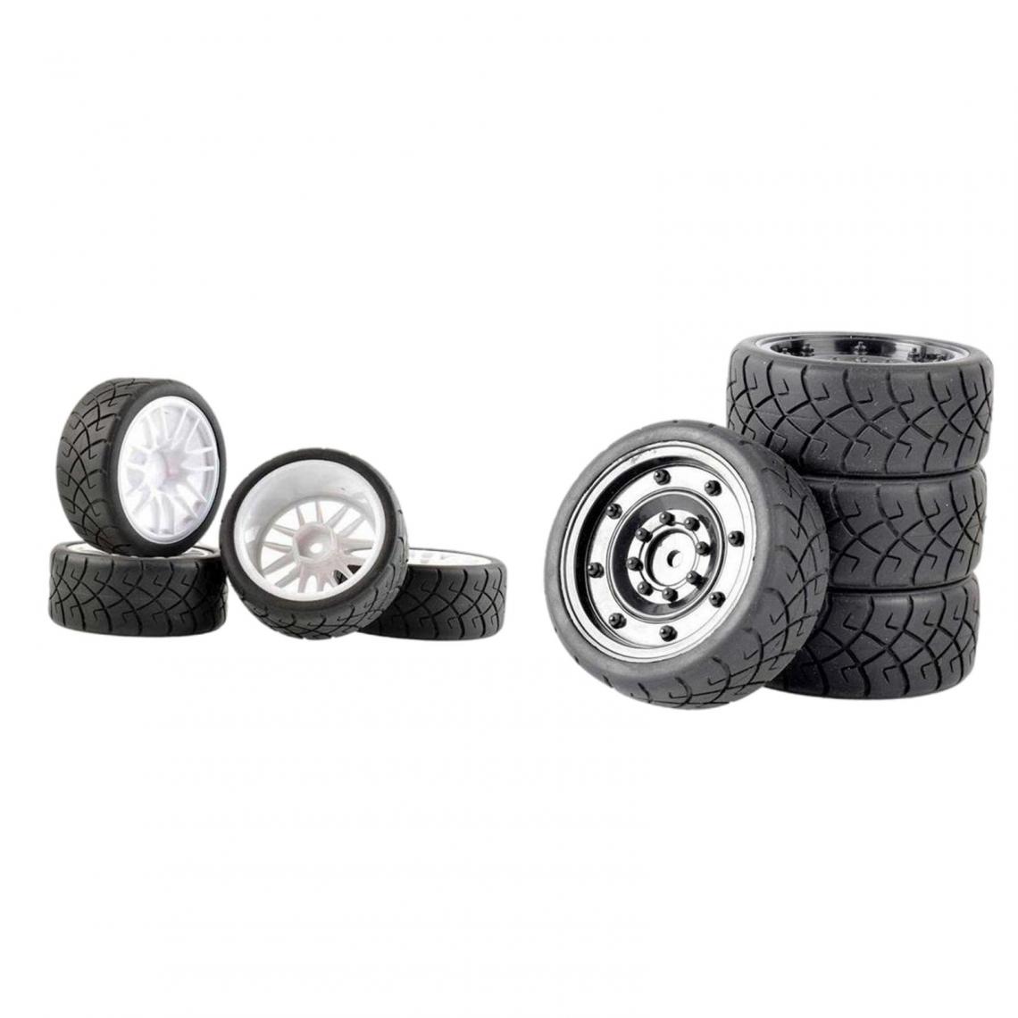 marque generique - 4pcs 1/10 RC Car Tire Wheel Set Accessoires - Accessoires et pièces