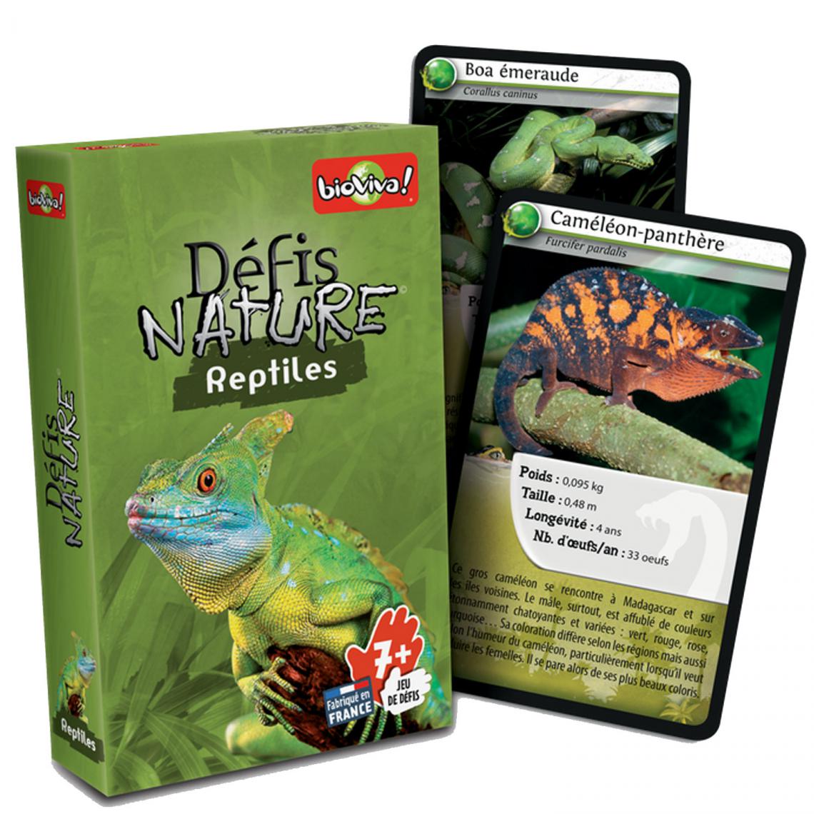 Bioviva - Defis Nature Reptiles - Jeux de cartes