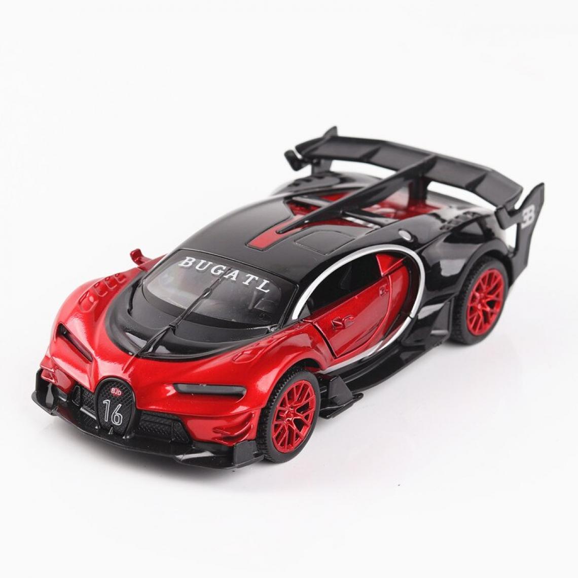 Universal - 1: 32 Voiture jouet Bugatti GT Jouet en métal Voiture en alliage Jouet moulé sous pression Modèle de voiture Modèle de miniature Voiture Jouet Jouet pour enfants(Rouge) - Voitures