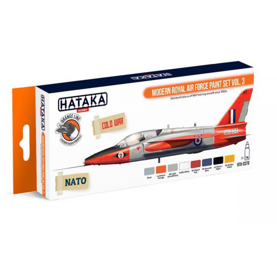 Hataka - Orange Line Set(8 pcs) Modern Royal Air Force paint set vol. 3 - HATAKA - Accessoires et pièces
