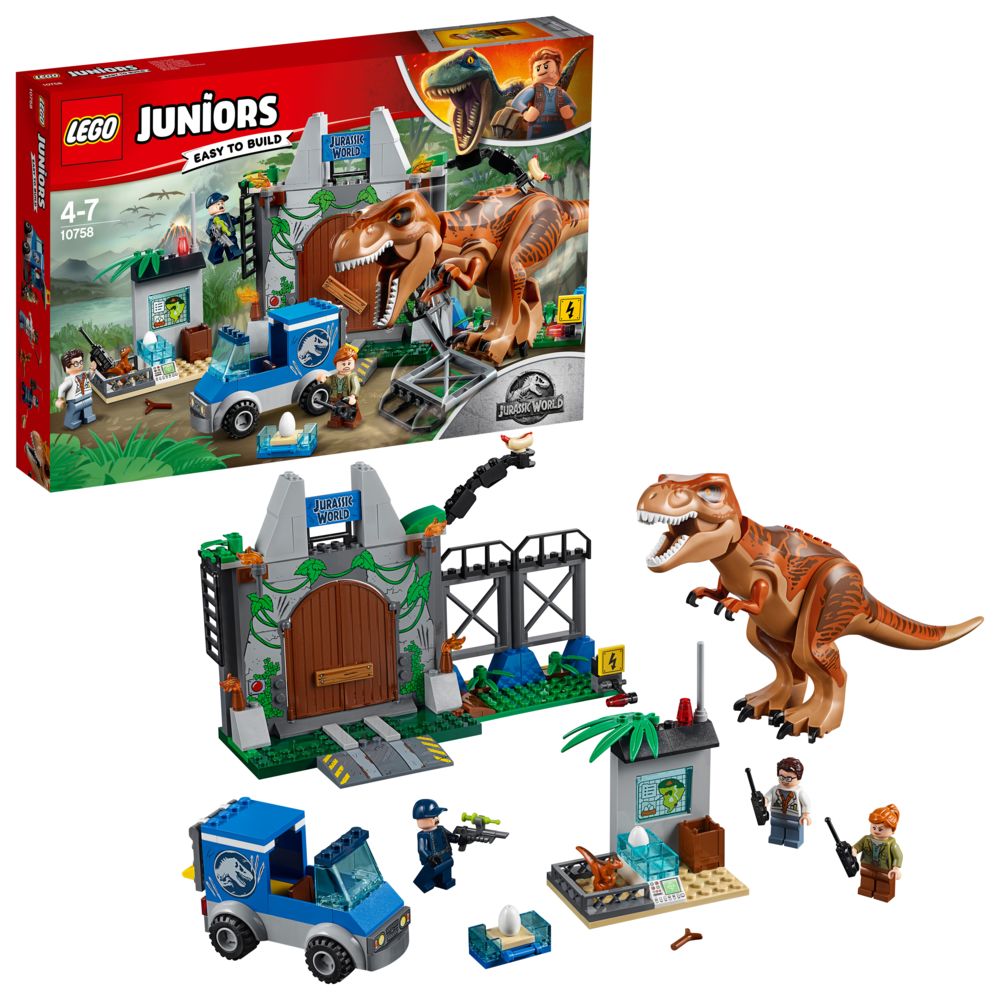Lego - LEGO® Juniors Jurassic World™ - L'évasion du tyrannosaure - 10758 - Briques Lego