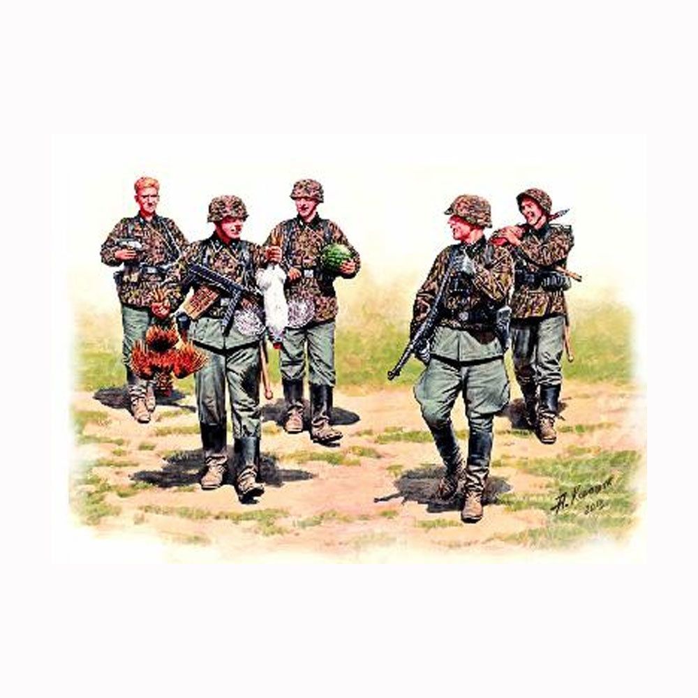 Master Box - Figurines militaires : WAFFEN SS en maraude Front de l'Est 1943 - Guerriers