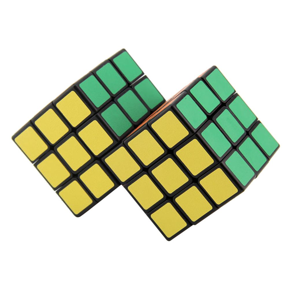 marque generique - 3x3x3 2 Conjoints Magic Cube Speed ââCube Twist Puzzle Brain Teaser Game Toy - Jeux éducatifs