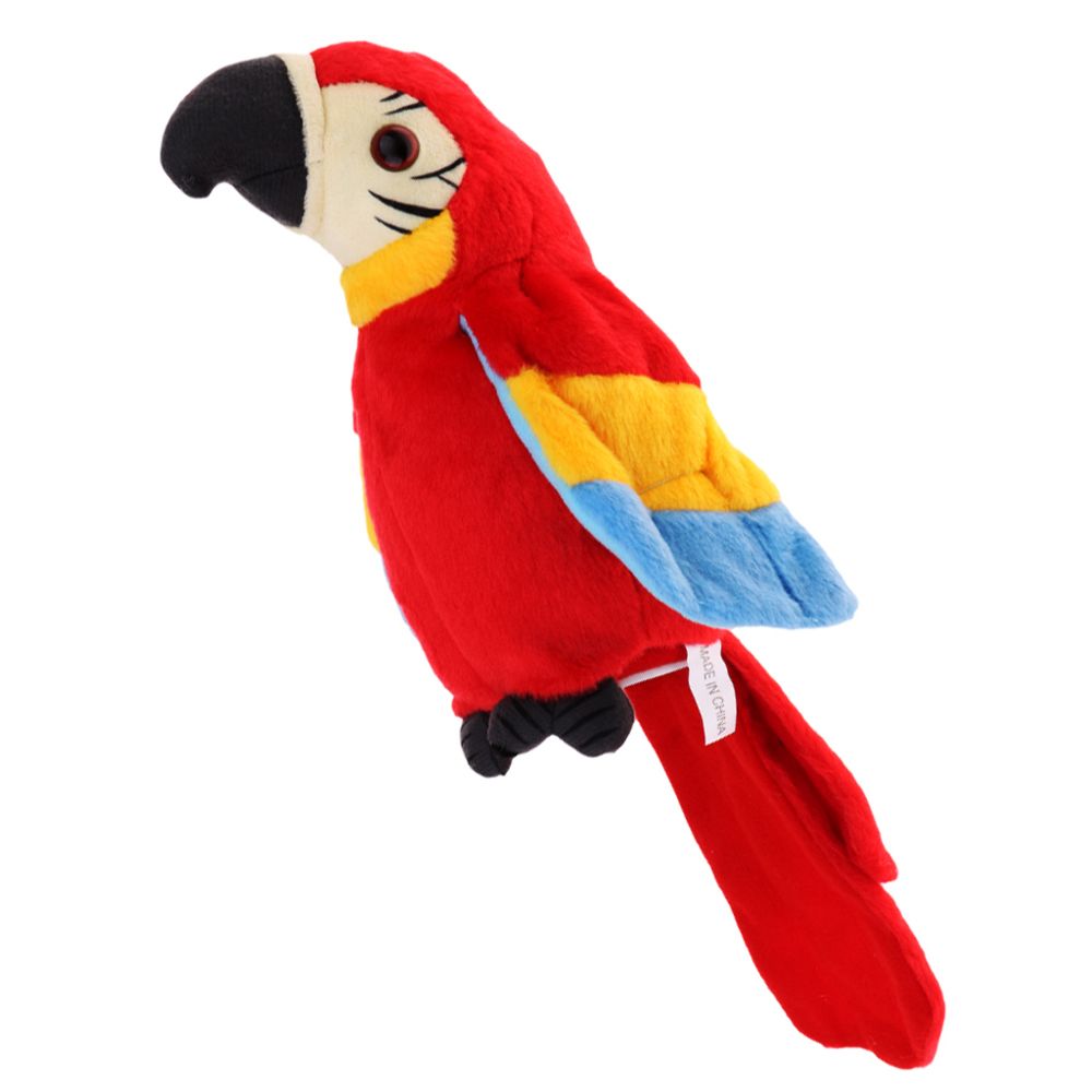 marque generique - Peluche Parrot Parrot Electronic Animal Pet Toy Gift For Kids Children Red - Accessoires et pièces