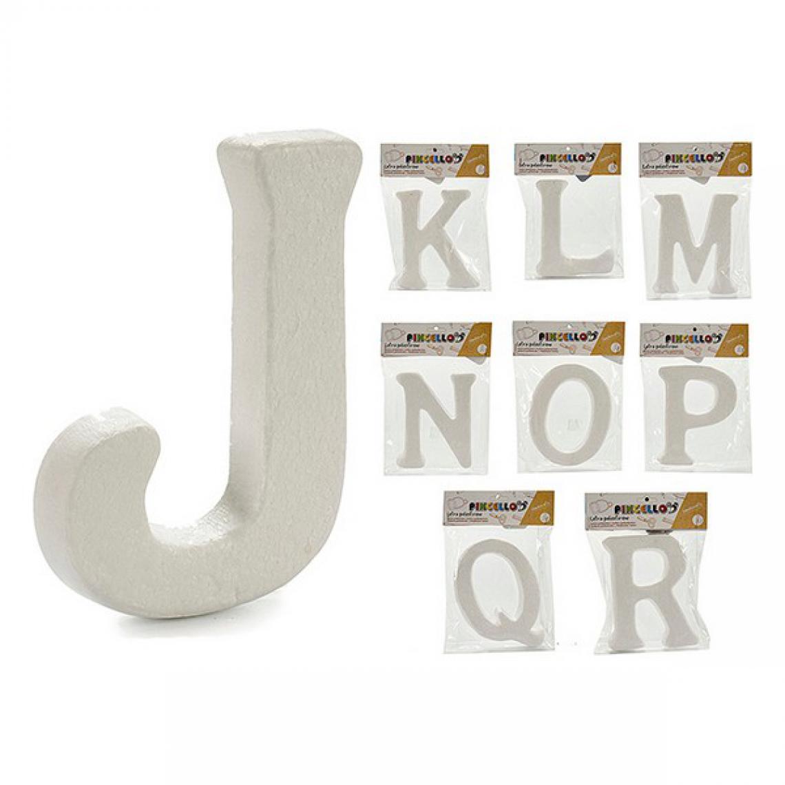 Unknown - Lettres JKLMNOPQR Blanc (2,5 x 22 x 17 cm) (9 pcs) - Les grands classiques