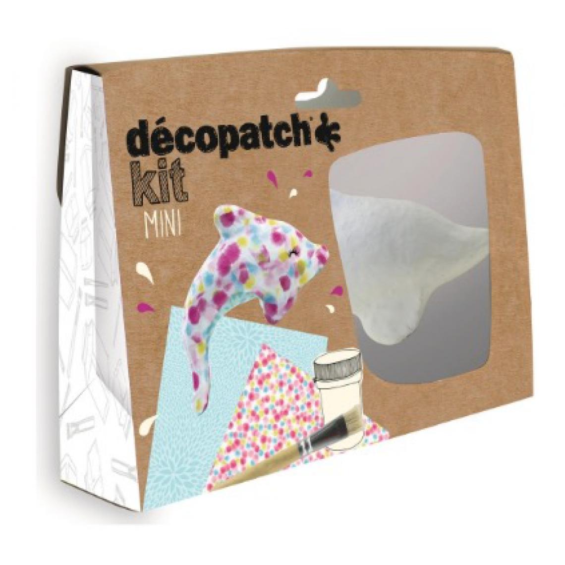 Avenue Mandarine - Decopatch Mini kit Dauphin - Dessin et peinture