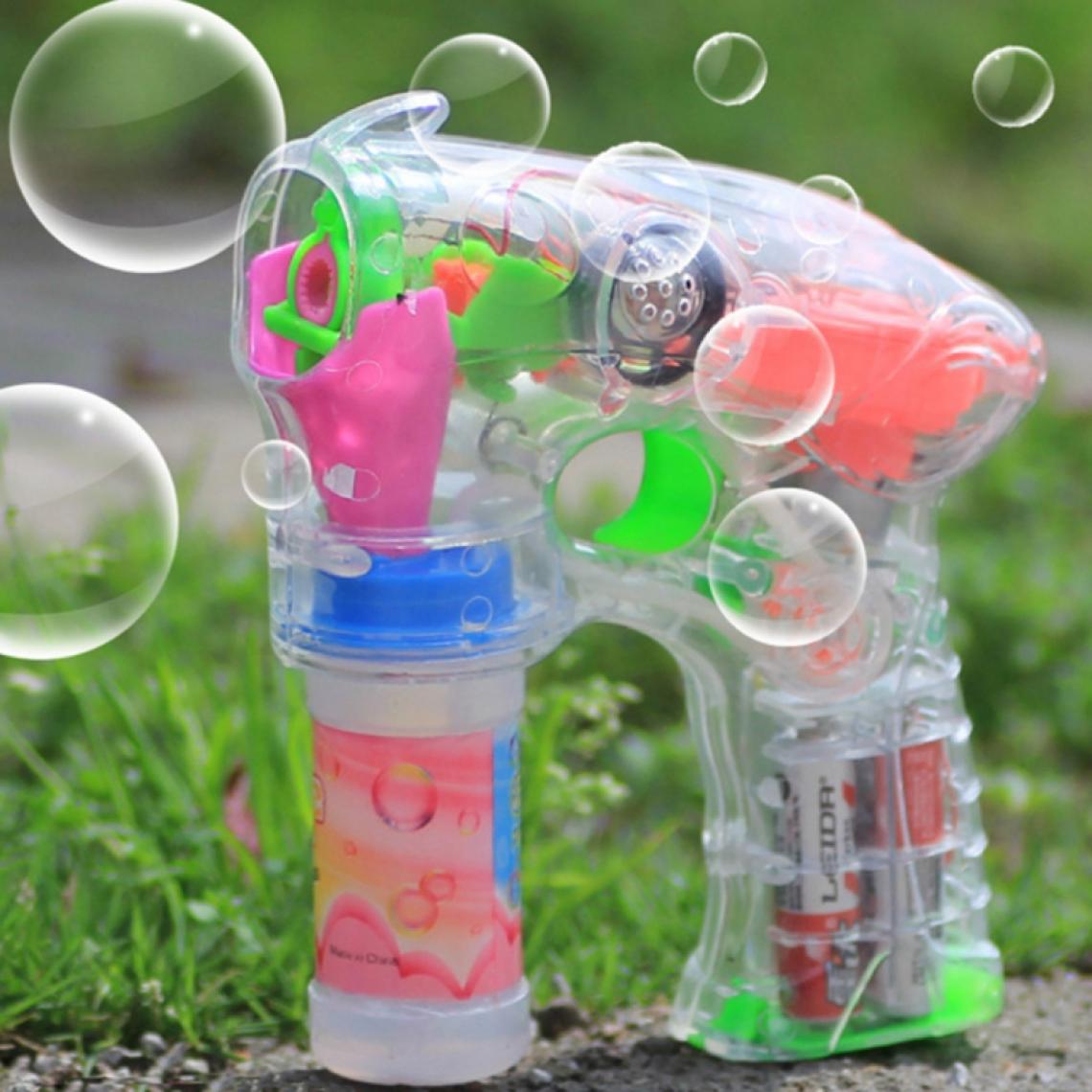 Wewoo - Jeux Jouets Transparent Pistolet à bulles de jouet électrique, liquide à non inclus - Jeux d'adresse