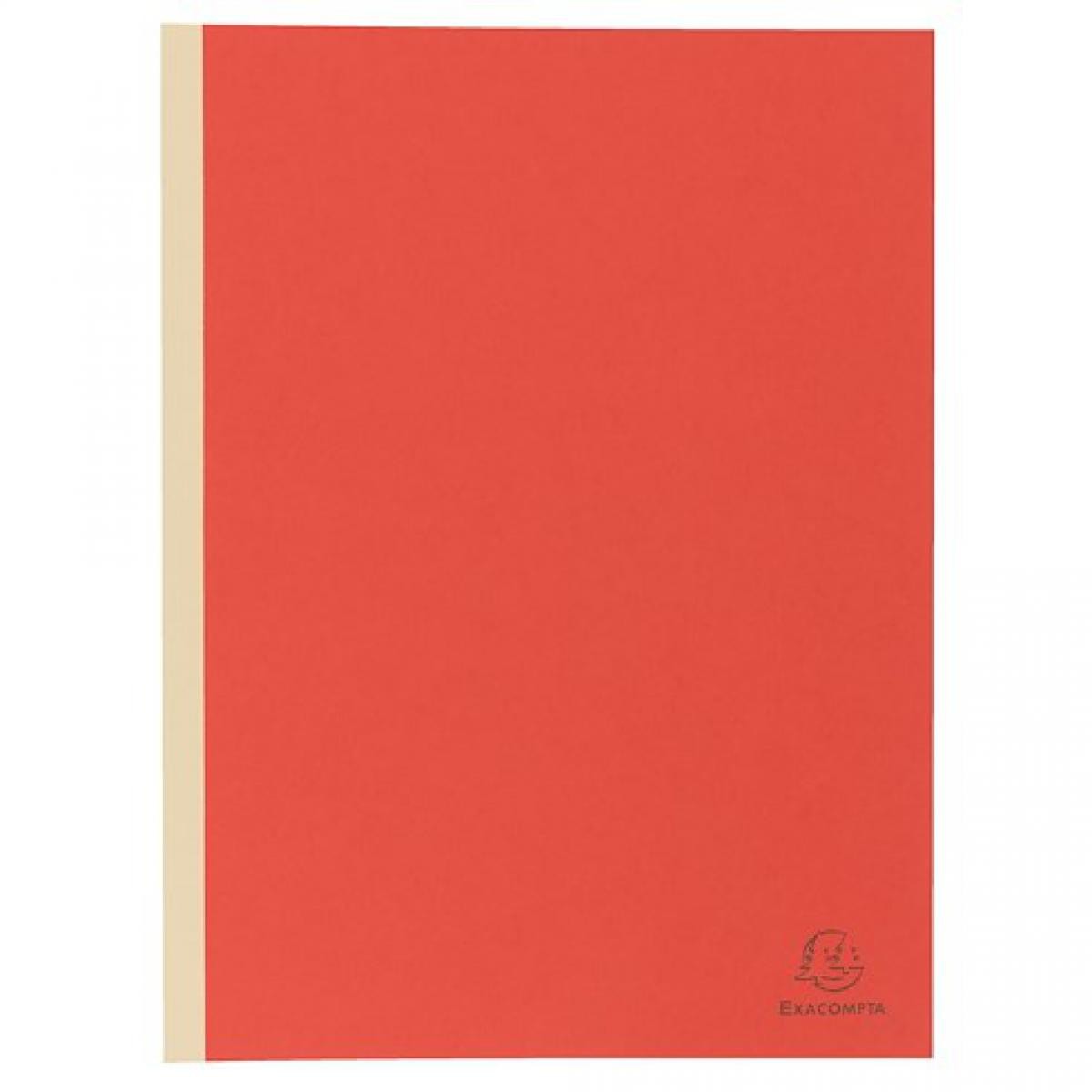 Exacompta - Chemise Exacompta 24 x 32 cm dos toilé 3 cm rouge - Paquet de 25 - Accessoires Bureau