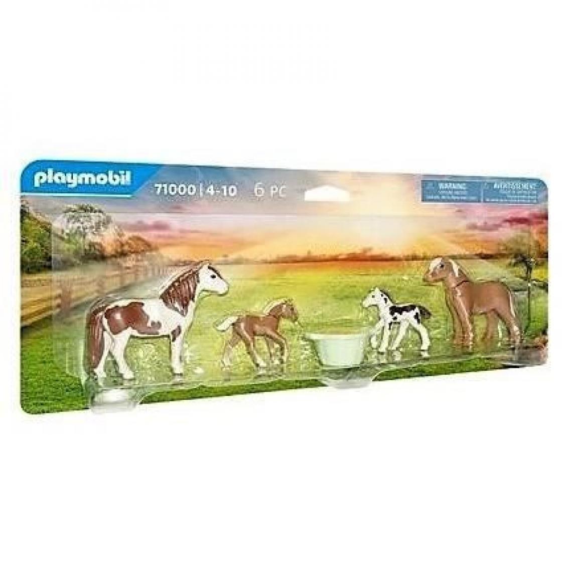 Playmobil - PLAYMOBIL - 71000 - 2 poneys islandais et poulains - Playmobil