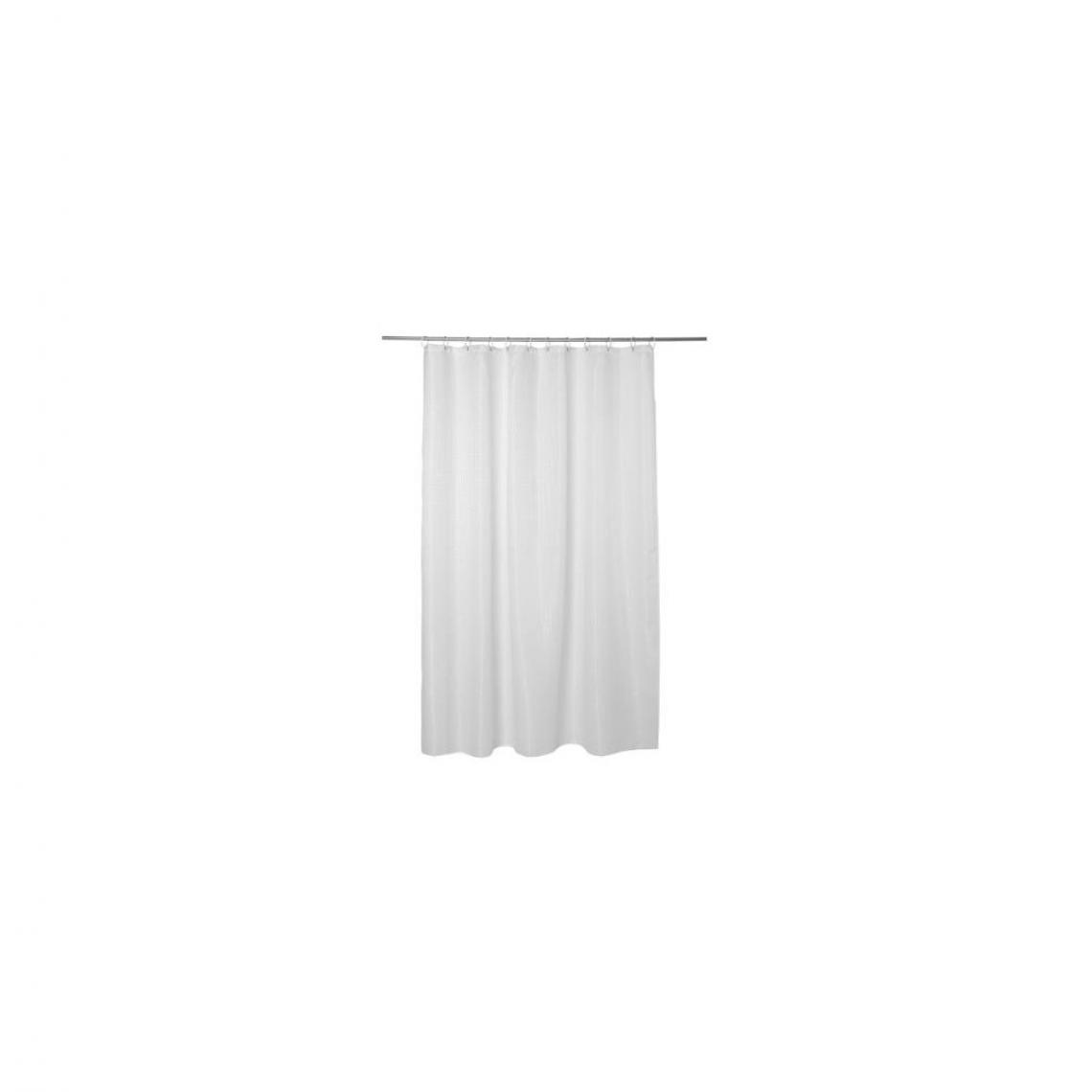 Ac-Deco - Rideau de douche en nid d'abeille - 180 x 200 cm - Blanc - Rideaux douche