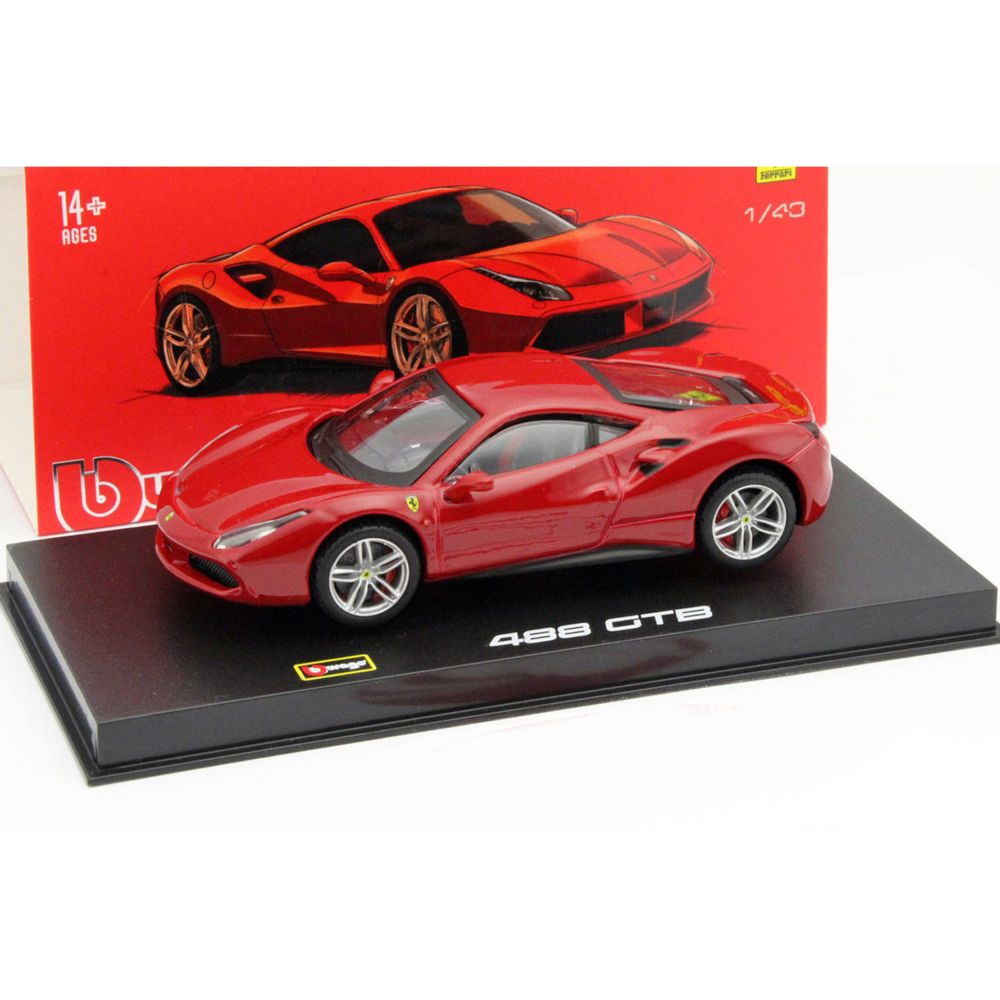 Bburago - Modèle réduit de voiture en boîte : Ferrari Signature 488 GTB : Echelle 1/43 - Voitures