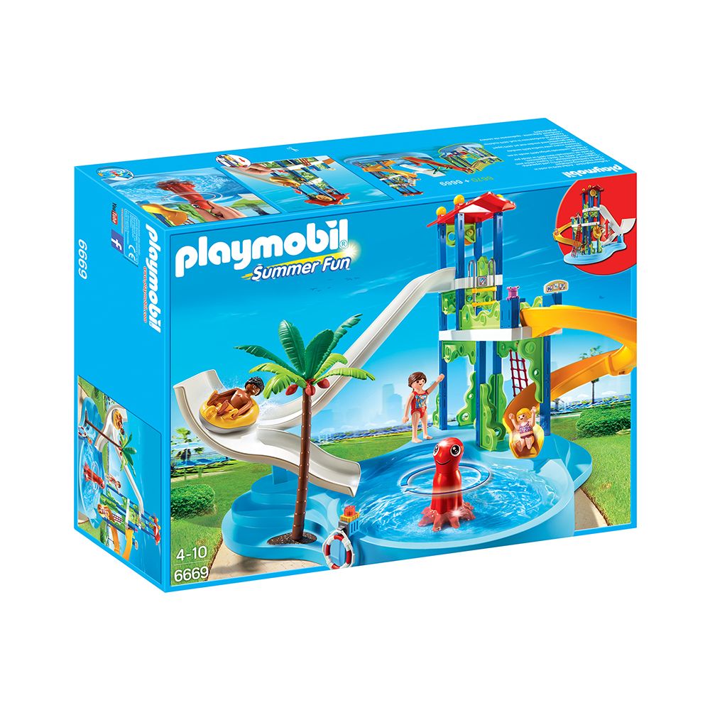 Playmobil - Parc aquatique avec toboggans géants - 6669 - Playmobil