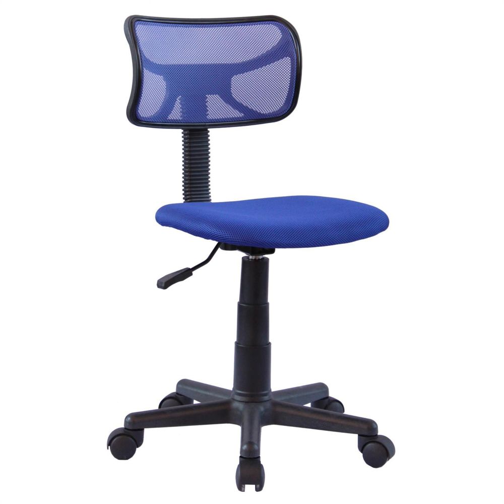 Idimex - Chaise de bureau pour enfant MILAN, bleu - Sièges et fauteuils de bureau