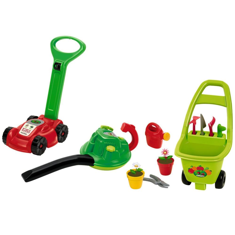 Ecoiffier - Ecoiffier Jeu d'outils de jardinage 3-en-1 rouge 1430301 - Bricolage et jardinage