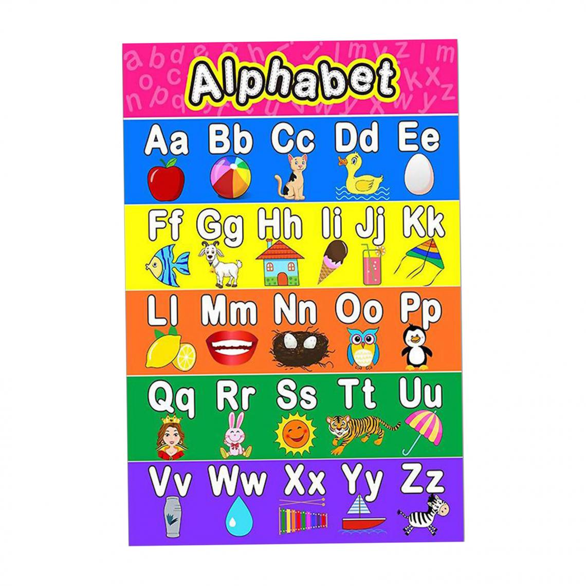 marque generique - Affiche éducative Colorée Pour Les Enfants D'âge Préscolaire, Tableau Mural D'apprentissage En Classe Multiplication_Pink - Jeux éducatifs