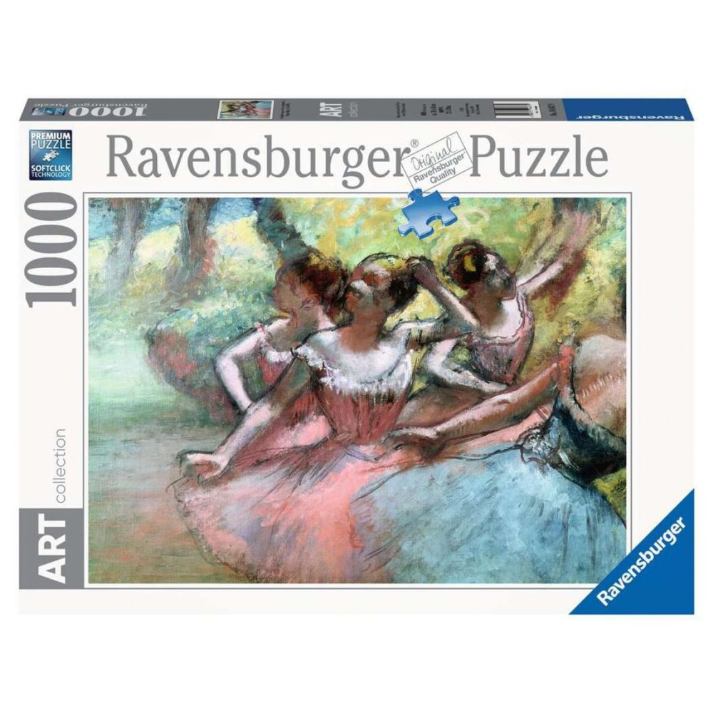 Ravensburger - Ravensburger - Puzzle 1000 pièces Art collection - Quatre ballerines sur la scène / Edgar Degas - Animaux