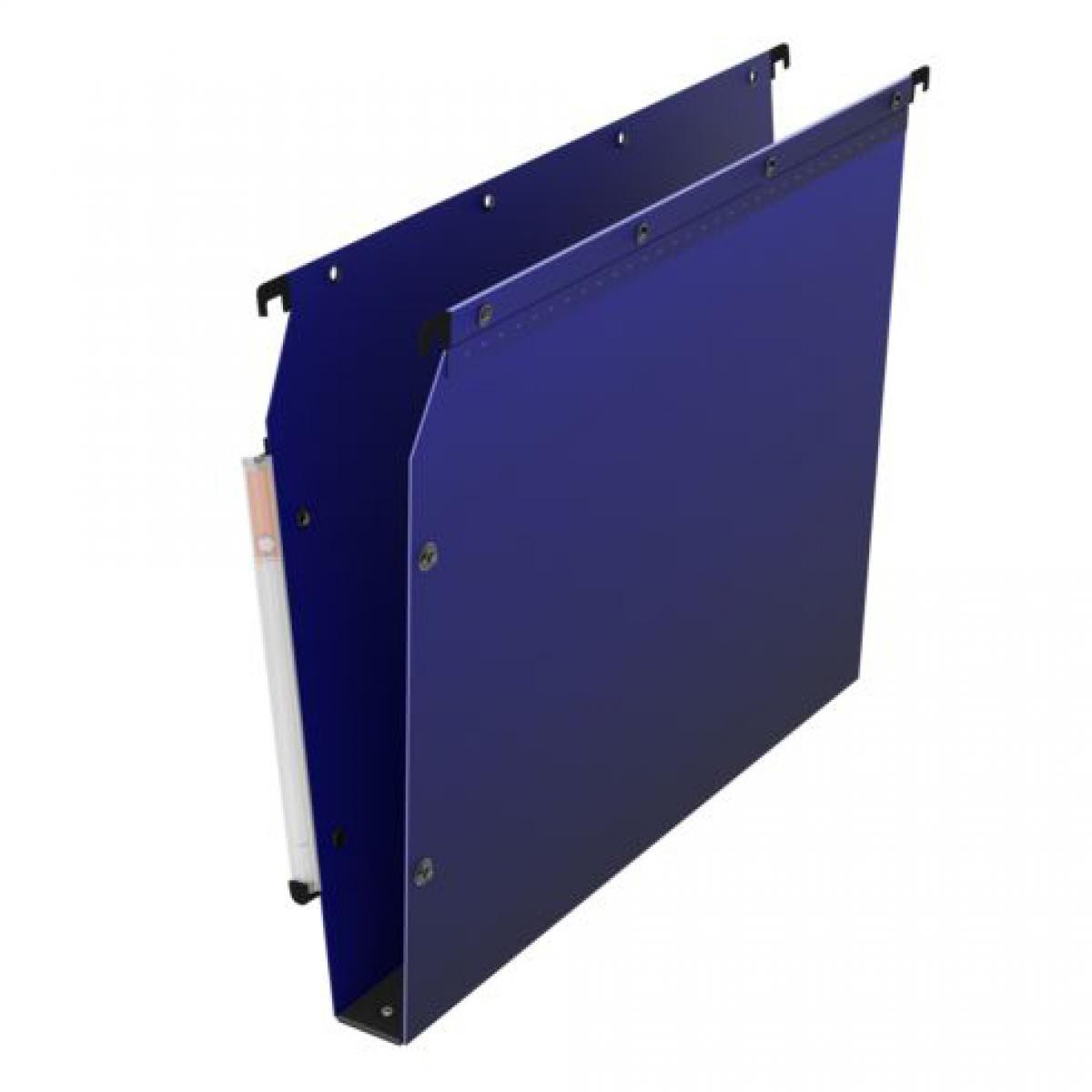 Oblique Az - Dossier suspendu plastique pression L'Oblique AZ fond 3 cm pour armoire - bleu - Lot de 10 - Accessoires Bureau