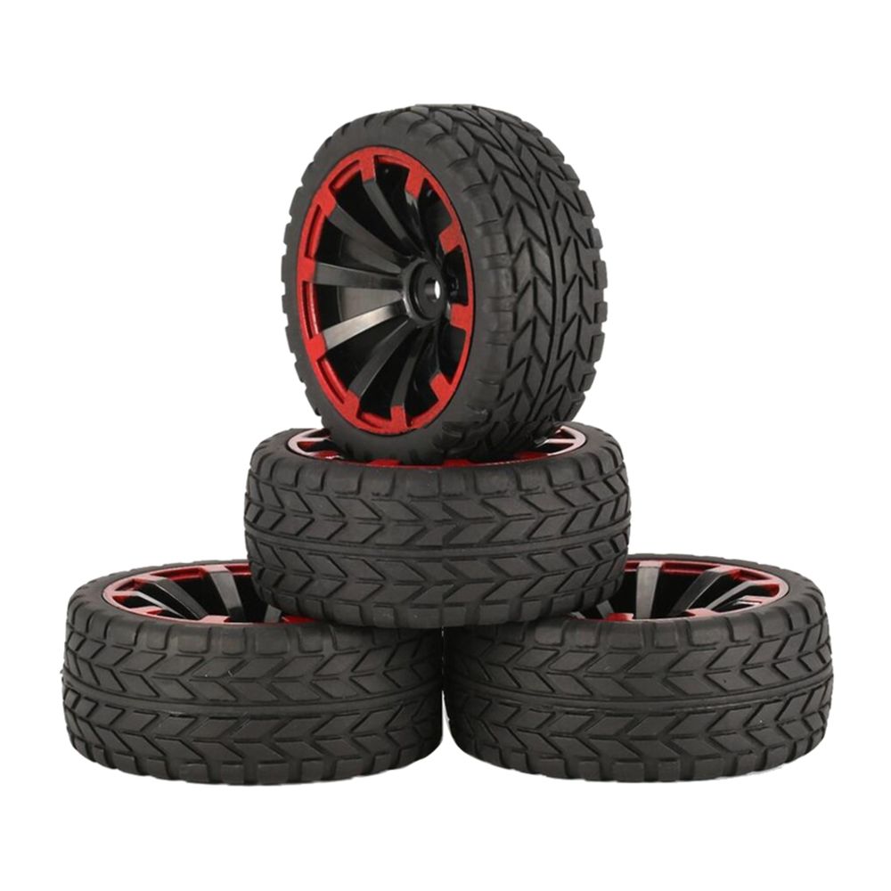 marque generique - 4 pièces en caoutchouc sur pneus de route pneu dérive pour 1/10 rc voiture pièces 601-8001 - Moteurs et turbines