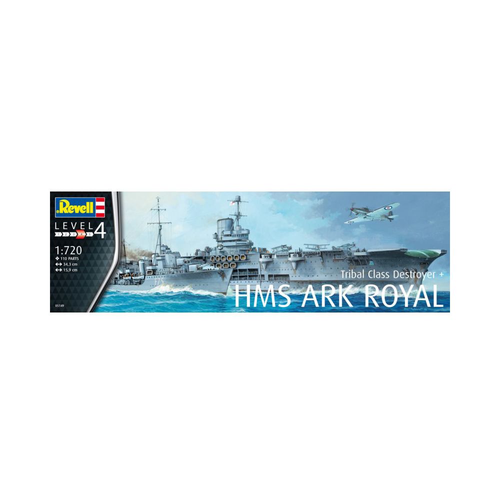 Revell - Maquettes Bateaux : HMS Ark Royal & Tribal Class Destroyer - Bateaux