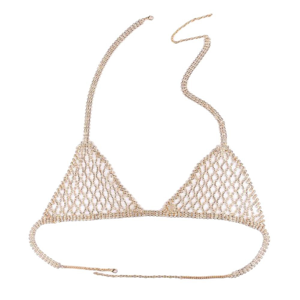 marque generique - Harnais bikini strass avec chaîne pour le corps et chaîne - Perles