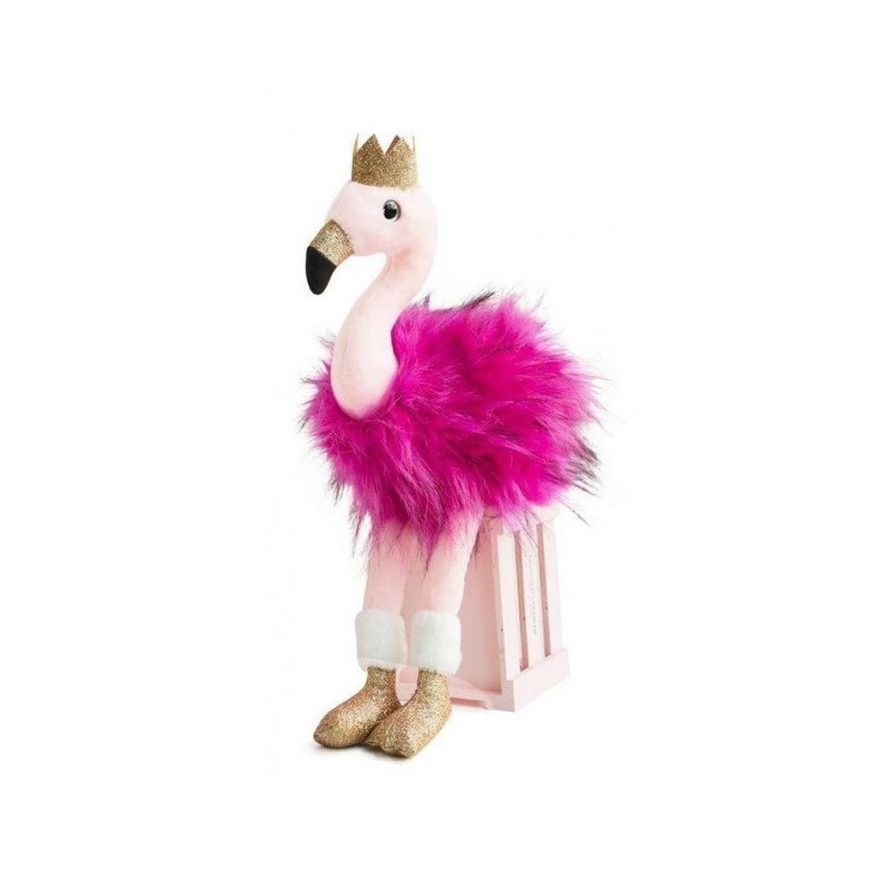 Histoire d'ours - Peluche Girls & Glitter : Flamant rose 45 cm - Animaux