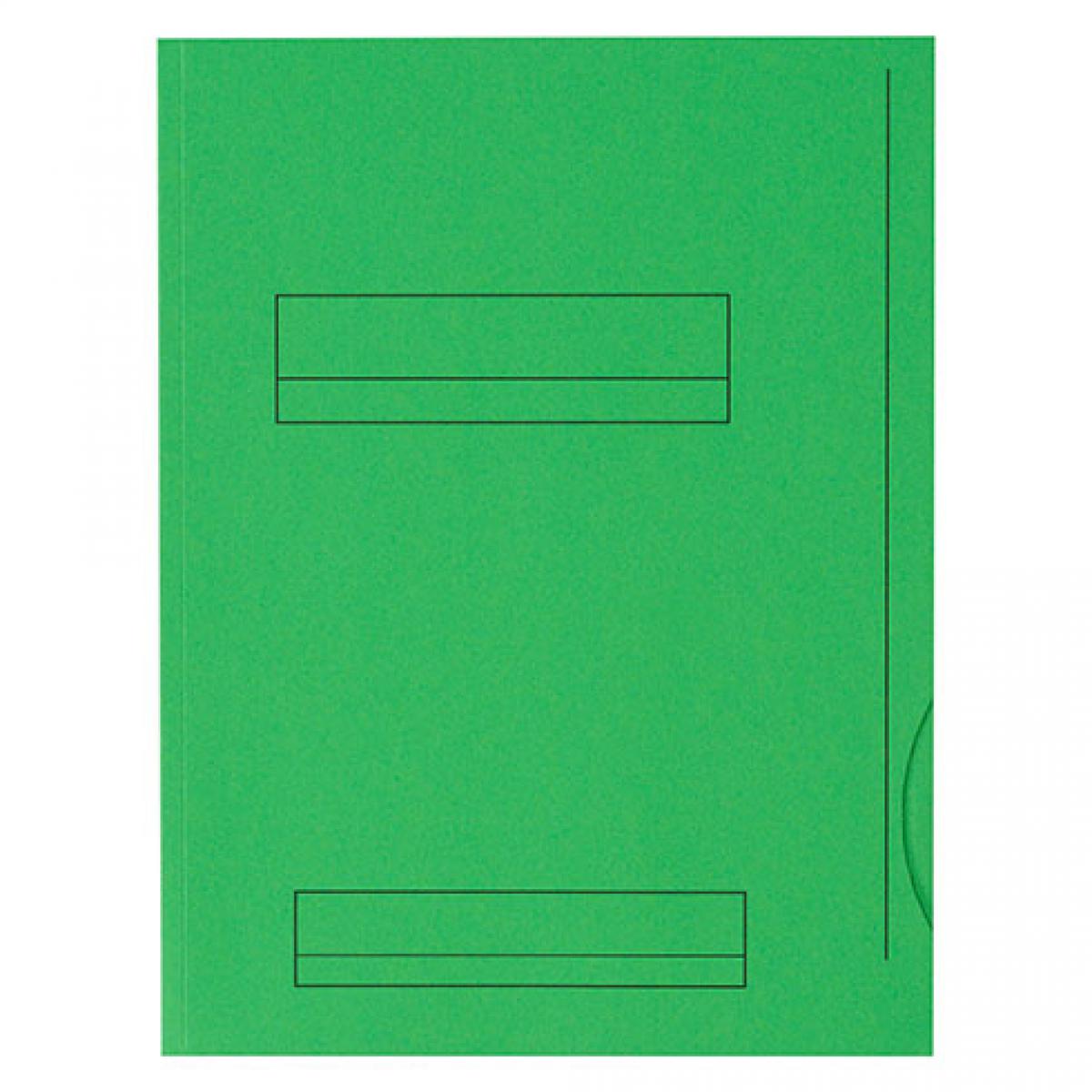 Fast - Chemises dossier 2 rabats Fast 24 x 32 cm vert vif - Paquet de 50 - Accessoires Bureau