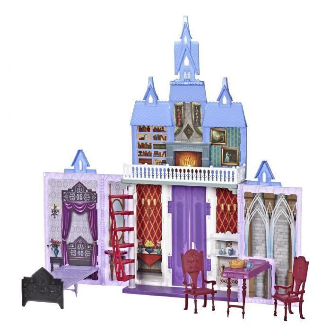 Hasbro - La Reine des Neiges 2 - Château d'Arendelle d'Elsa et Anna - 2 étages - Poupées mannequins