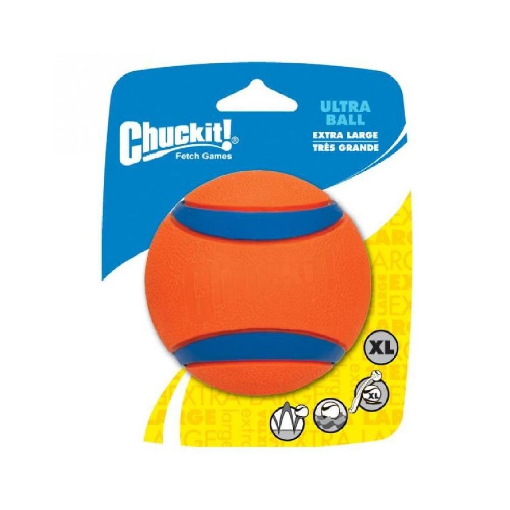 marque generique - CHUCKIT! Balle ultra durable 1-PK XL en caoutchouc Ø 9cm - Pour chien - Jeux de balles