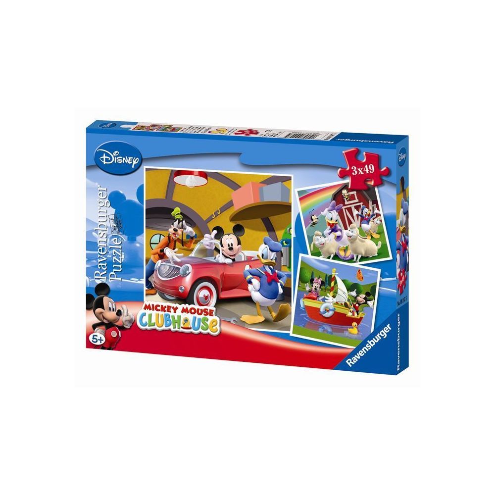 marque generique - PUZZLE MICKEY MOUSE Puzzle Mickey 3x49 pcs - Disney - Animaux