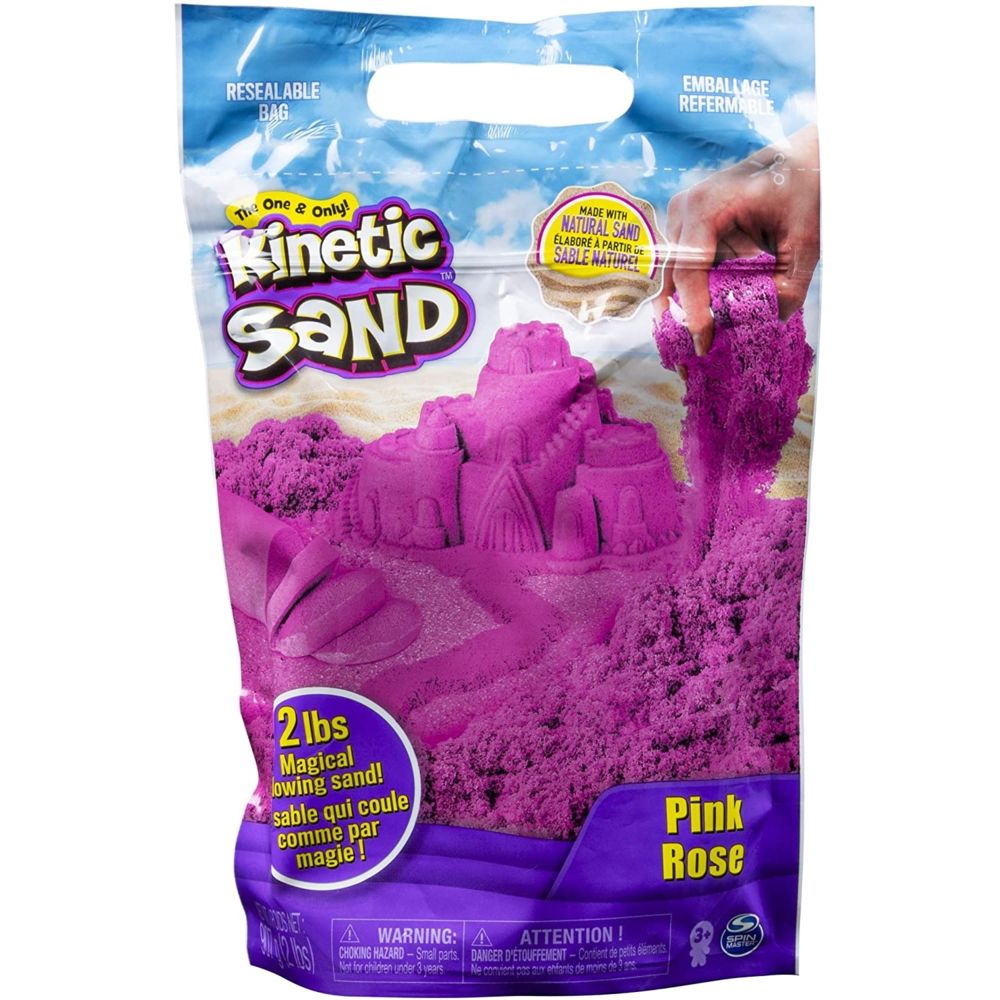 Spin Master - Spin Master 6047185 - Kinetic Sand Colour Bag Sac Rose 907 g - Films et séries