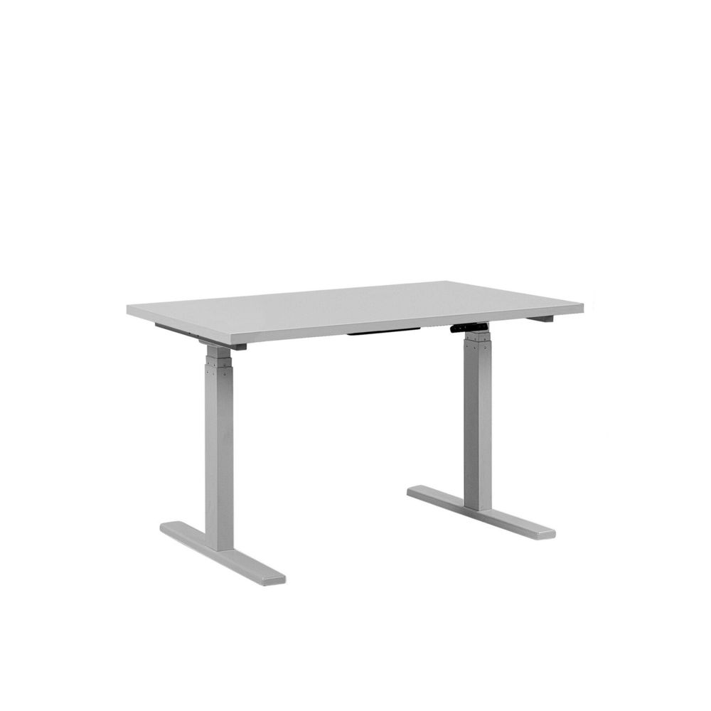 Beliani - Beliani Table de bureau 130 x 72 cm blanche hauteur réglable par electronique DESTIN II - blanc - Bureaux