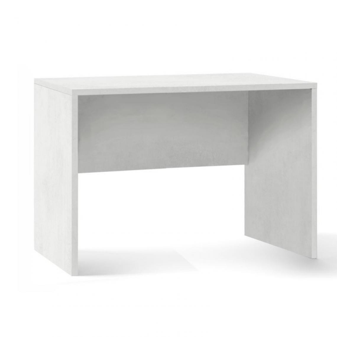 Webmarketpoint - Bureau moderne en bois blanc Oxydé 120x69x h76 cm - Bureaux