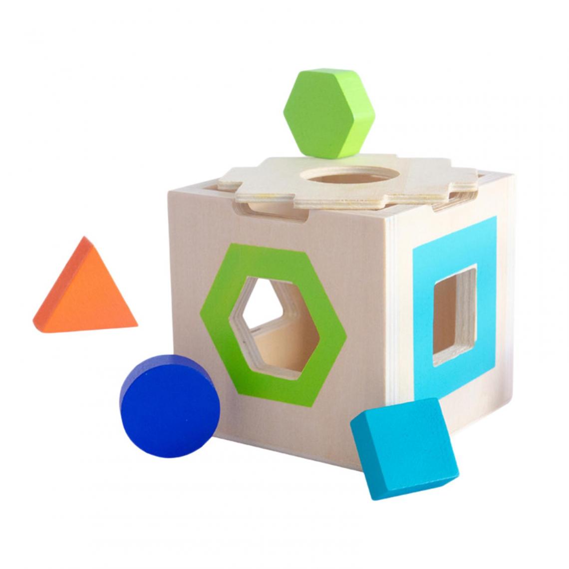marque generique - Boîte à serrure en bois Montessori Jouets sensoriels pour bébé - Maisons de poupées