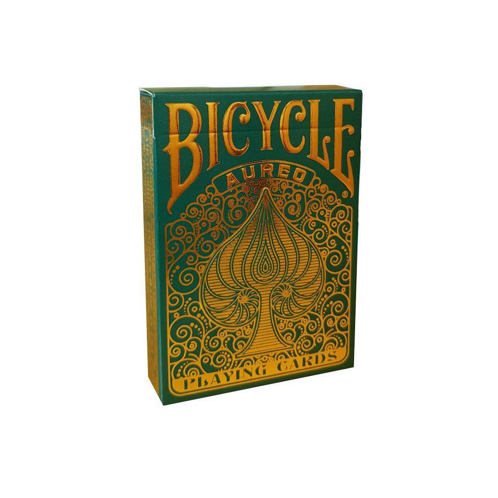 Bicycle Cards - Bicycle ""AUREO"" - Jeu de 56 cartes toilées plastifiées - format poker - 2 index standard - Magie