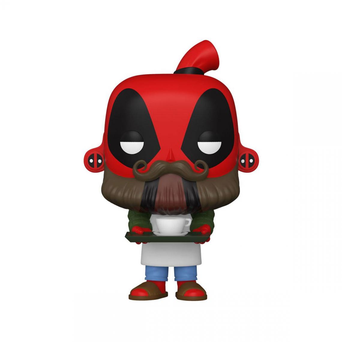 Funko - Deadpool 30th Anniversaire - Figurine POP! Coffee Barista Deadpool 9 cm - Films et séries