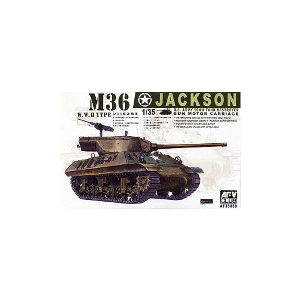 Afv Club - Maquette Char M36 Us 90mm Tank Destroyer Gmc Jackson - Chars