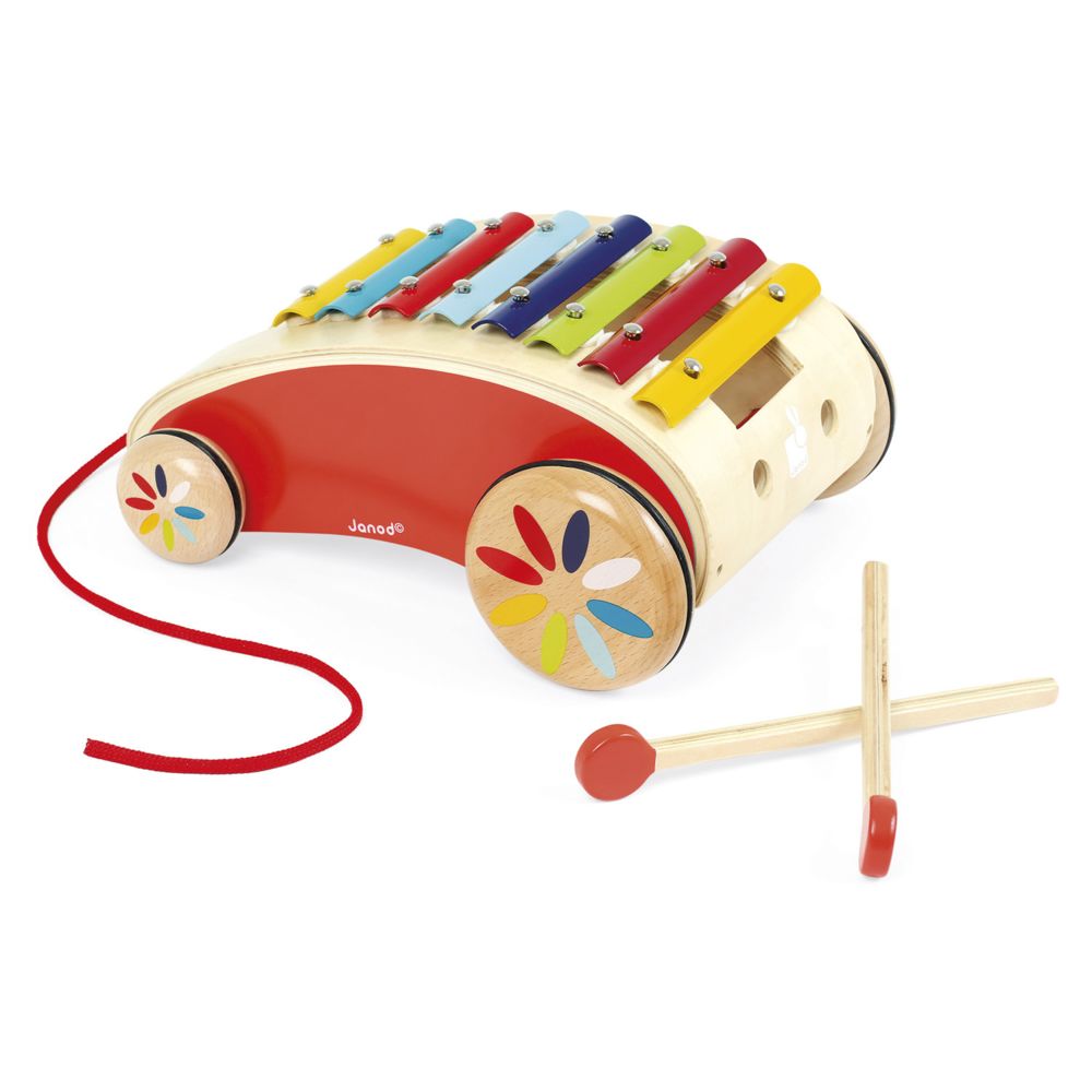 Janod - Xylo Roller rouge Tatoo - Instruments de musique
