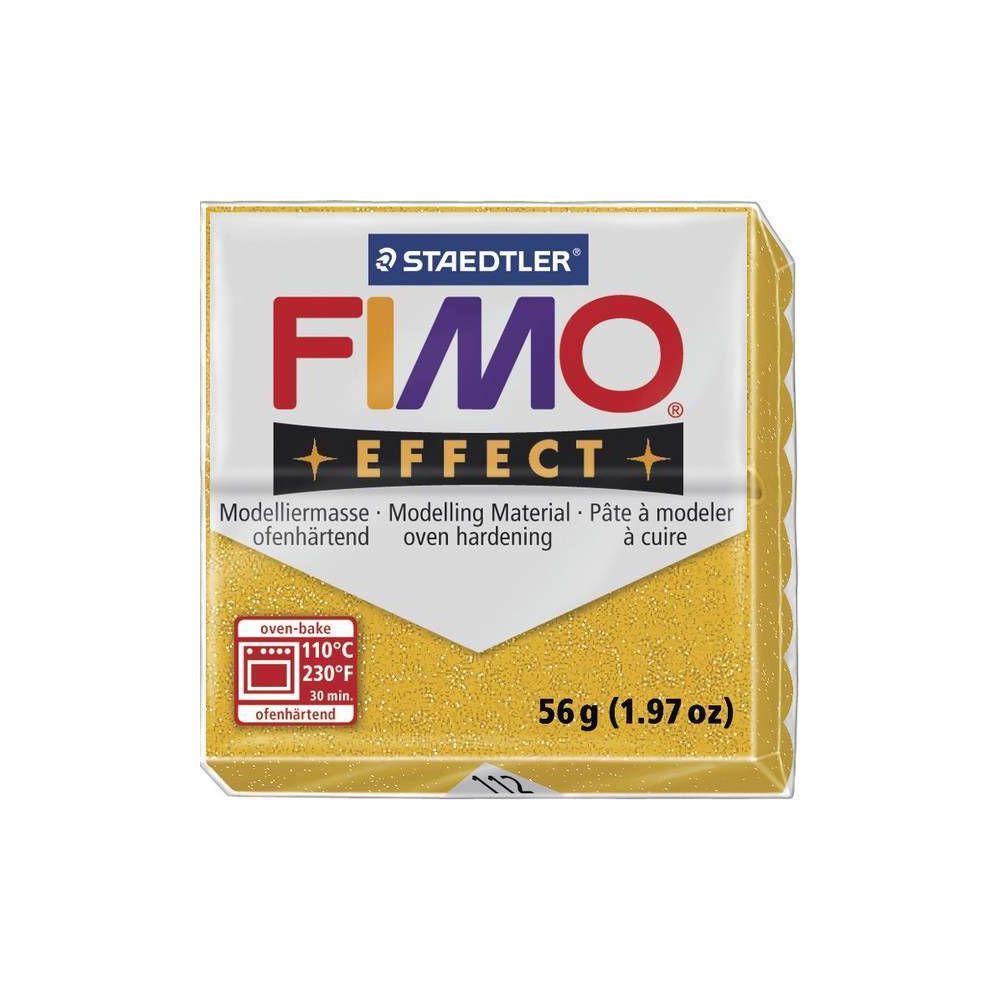Fimo - Pâte Fimo 57 g Effect pailletée Doré 8020.112 - Fimo - Modelage