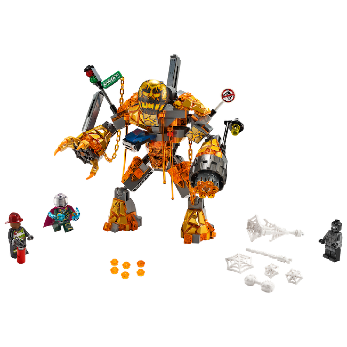 Lego - 76128 Spider man et la bataille de l'Homme de m tal, LEGO Marvel Super Heroes - Briques Lego