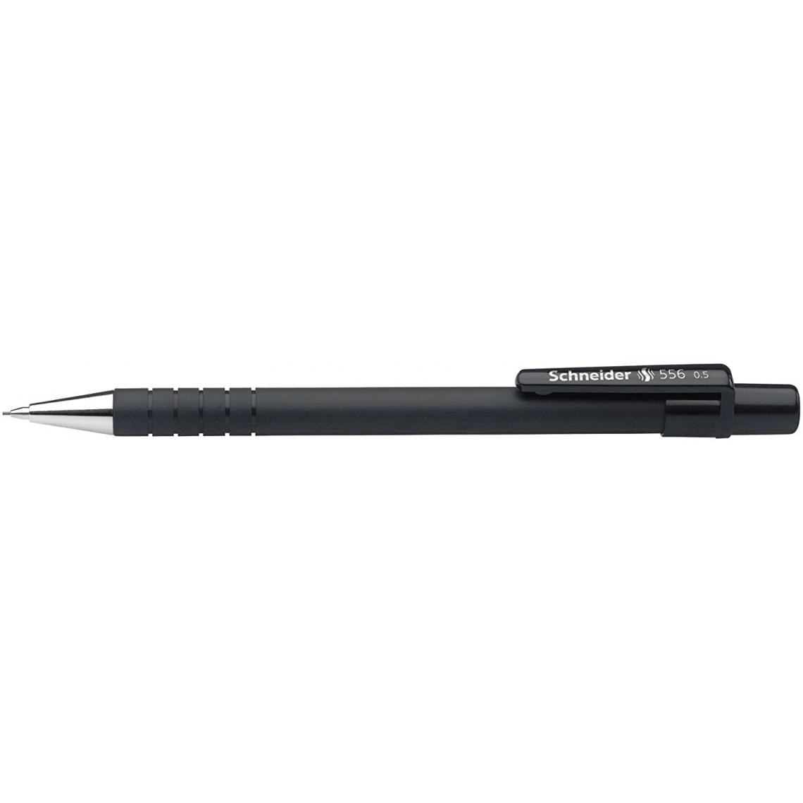 Schneider - Schneider stylos-mines de crayon 556 avec manche caoutchouté-hB/0,5 mm-noir - Accessoires Bureau