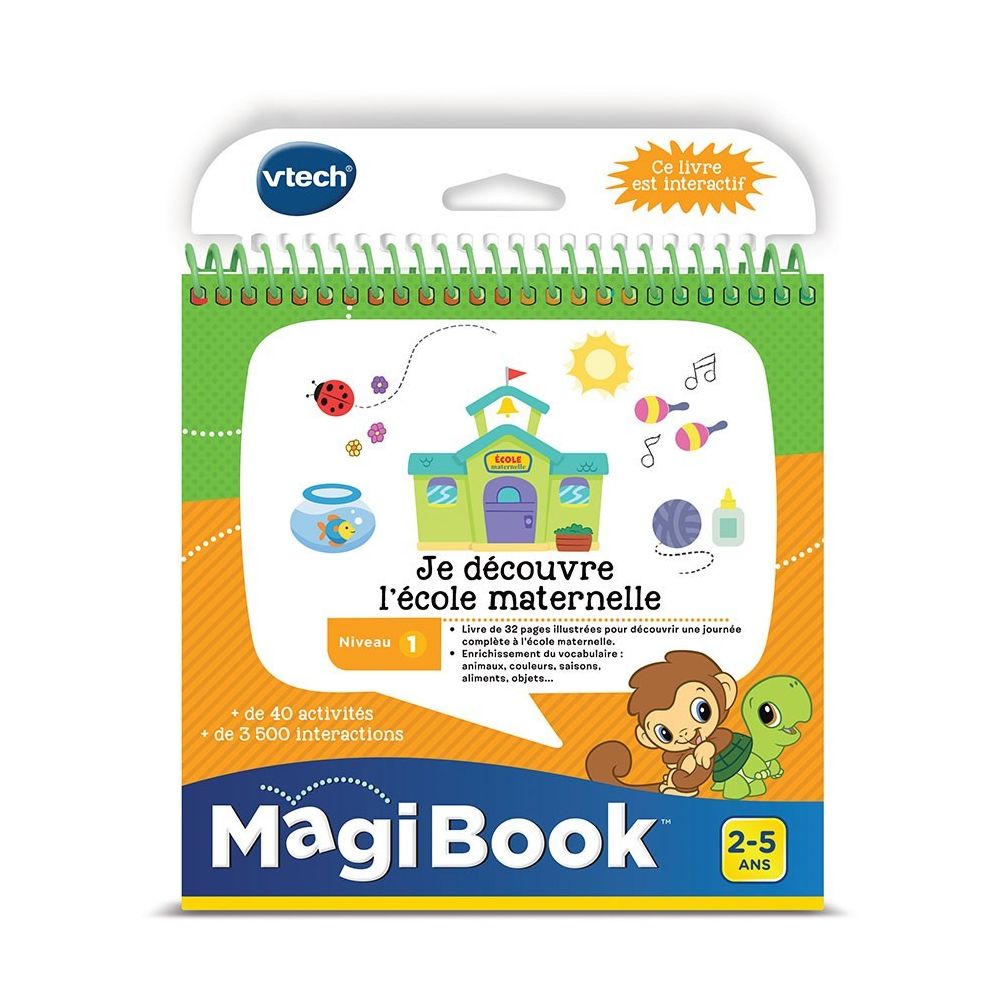 Vtech - MagiBook - Je découvre l'école maternelle - 480805 - Jeux éducatifs