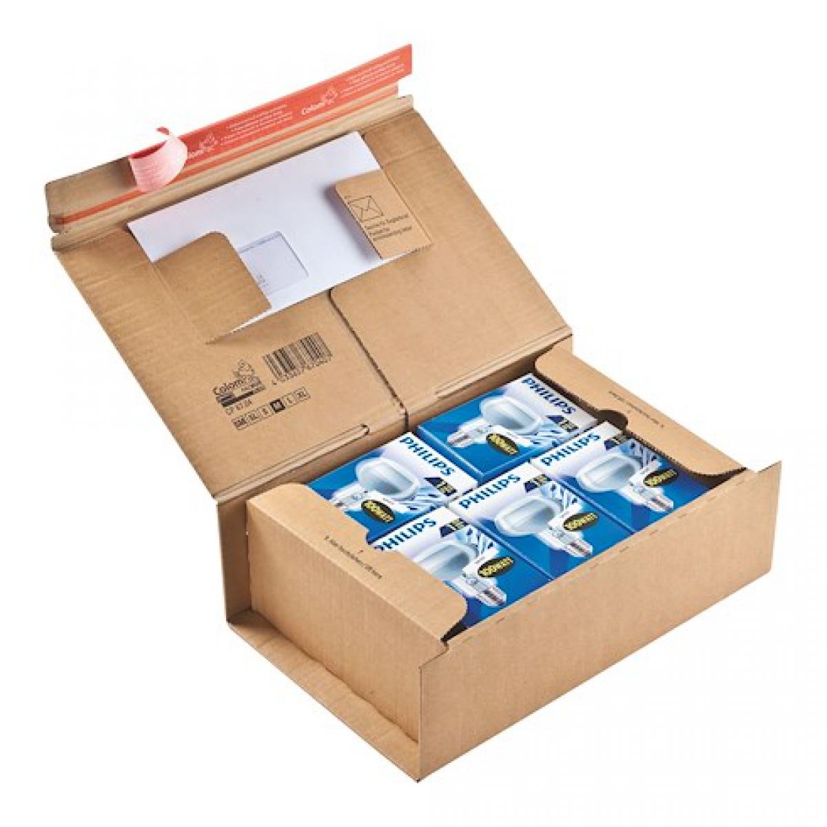 Colompac - Boite postale carton 30,5 x 21,2 x 11 cm - Lot de 10 - Accessoires Bureau