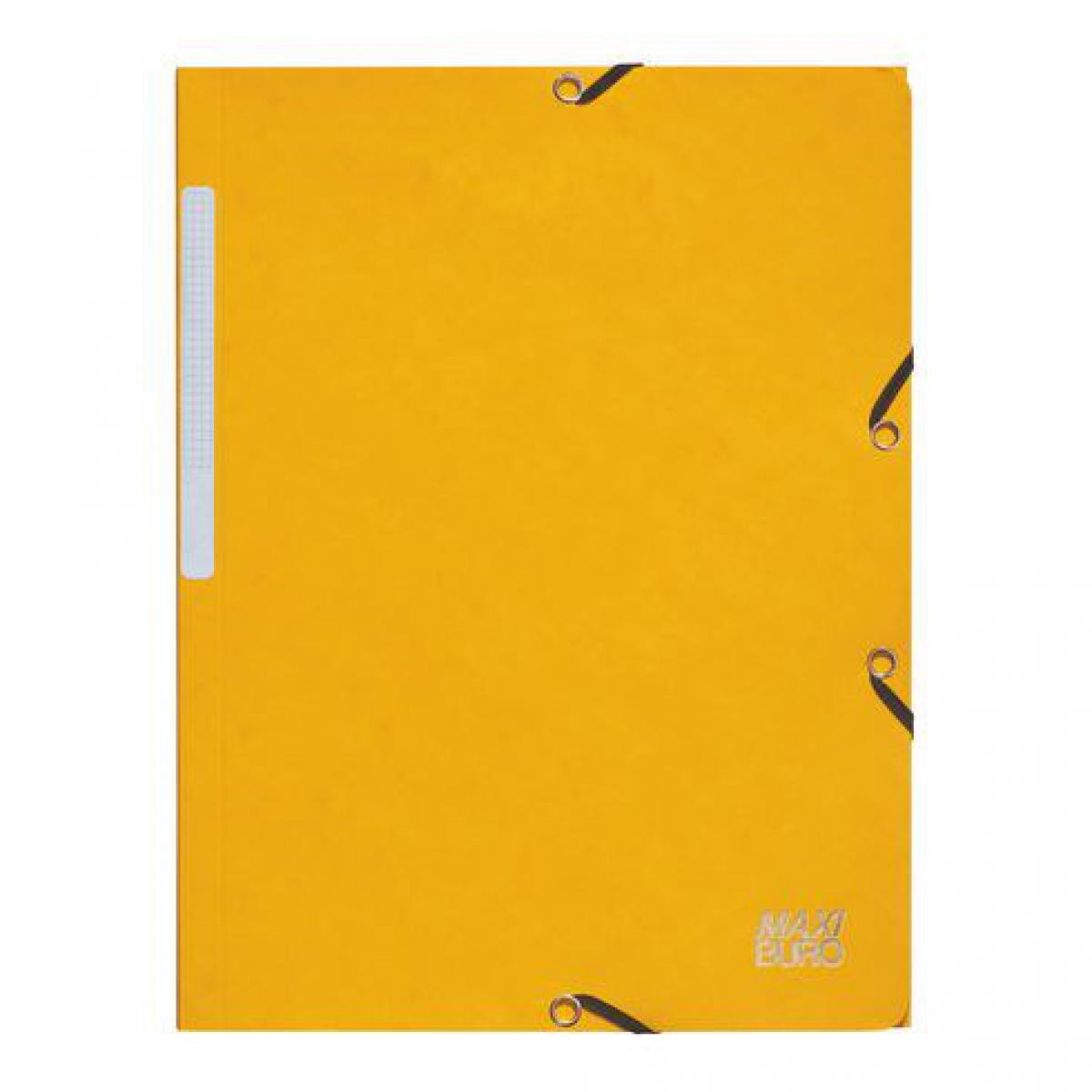 Maxiburo - Chemise jaune à élastique format A4 - Maxiburo - Lot de 10 - Accessoires Bureau