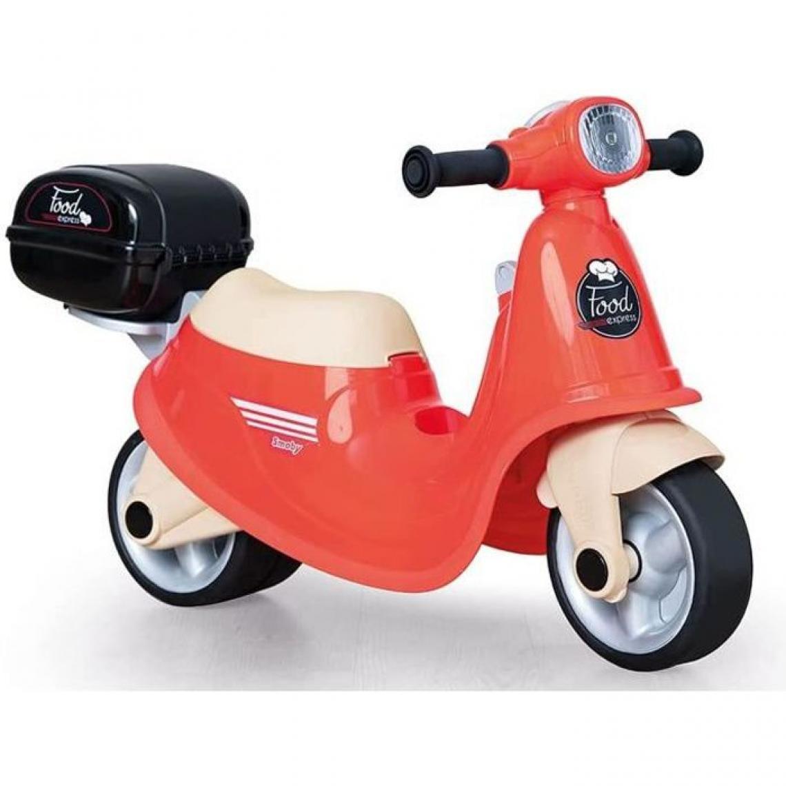 Smoby - Smoby - Porteur Scooter Food Express - Pour Enfant Des 18 Mois - Roues Silencieuses - Porte-Bagage - Mallette Amovible - Tricycle