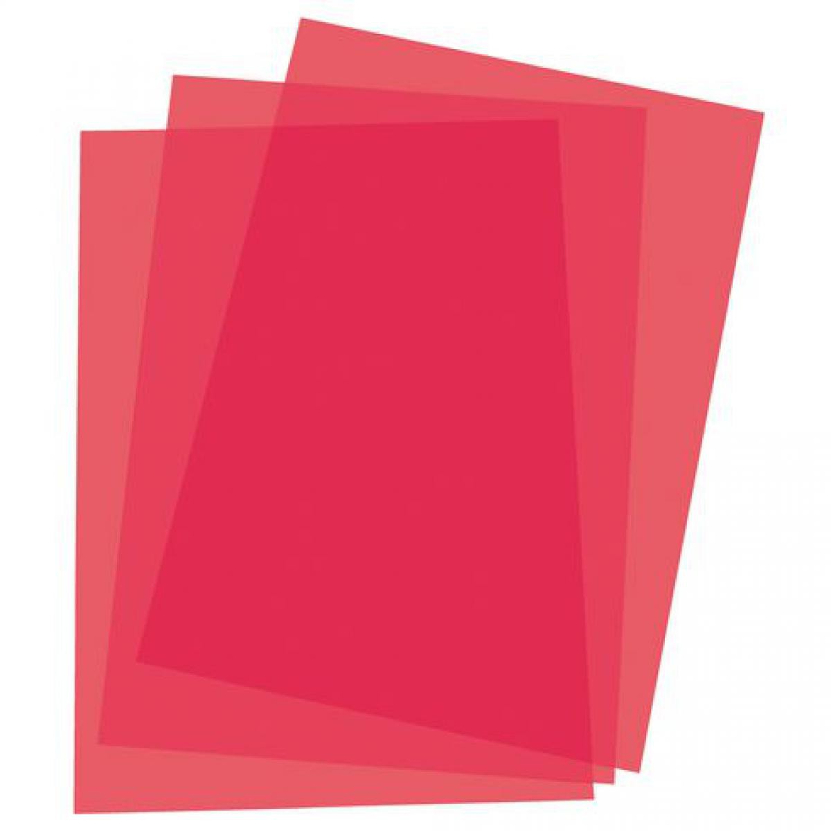 Fellowes - Paquet de 100 couvertures plastique - rouge pour machine à relier - Destructeurs