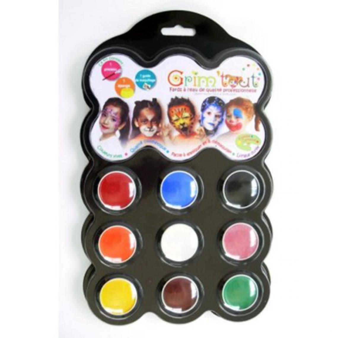 Ludendo - Maquillage Palette 9 couleurs : Carnaval - Maquillage et coiffure
