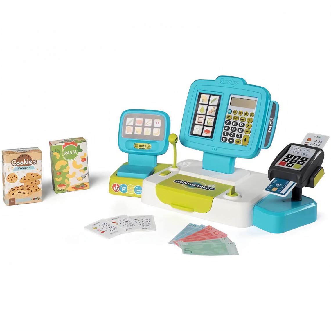 Smoby - Smoby Caisse enregistreuse jouet électronique avec balance - Cuisine et ménage