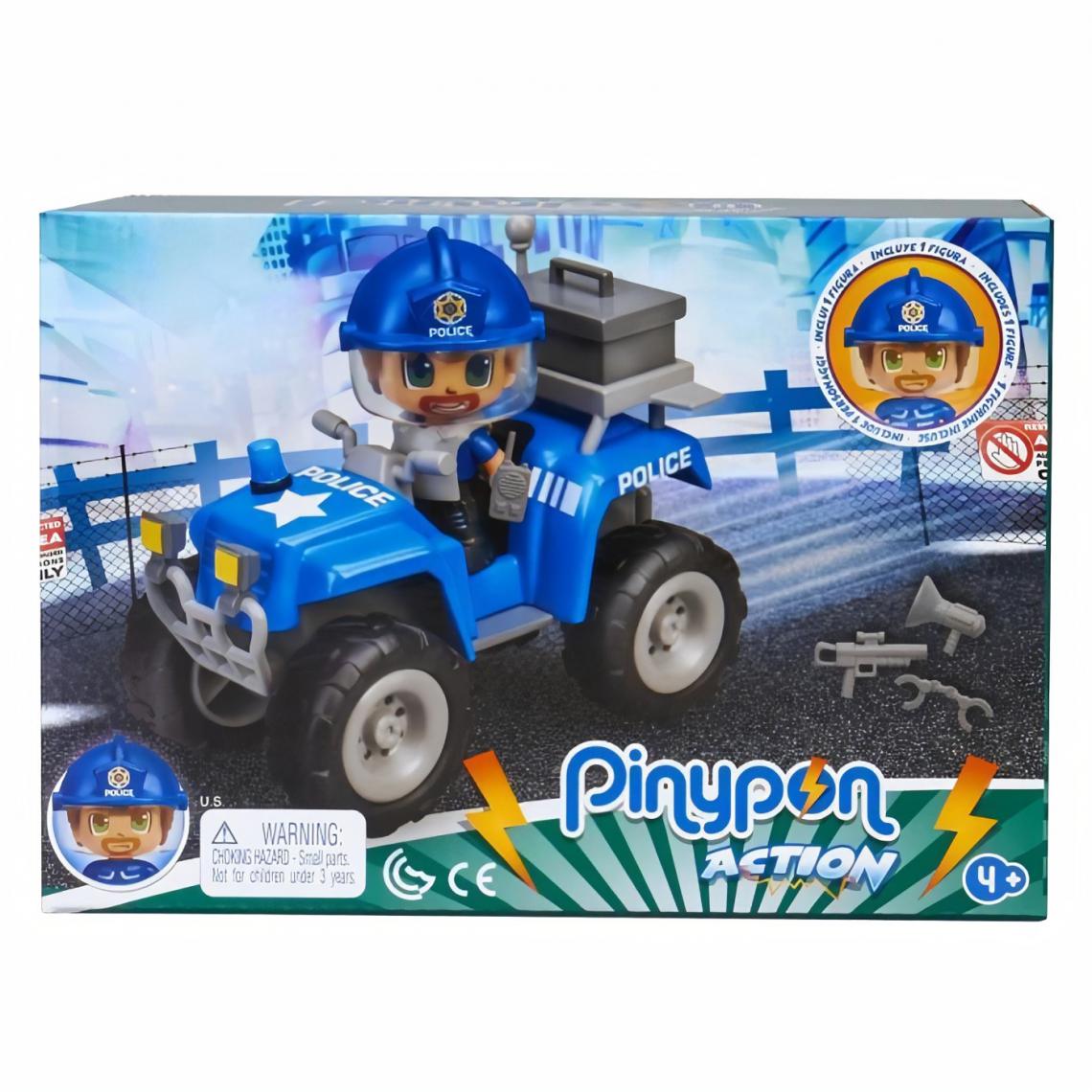 Splash Toys - Pinypon Action - Le quad de police - 1 figurine incluse - Radios et servos
