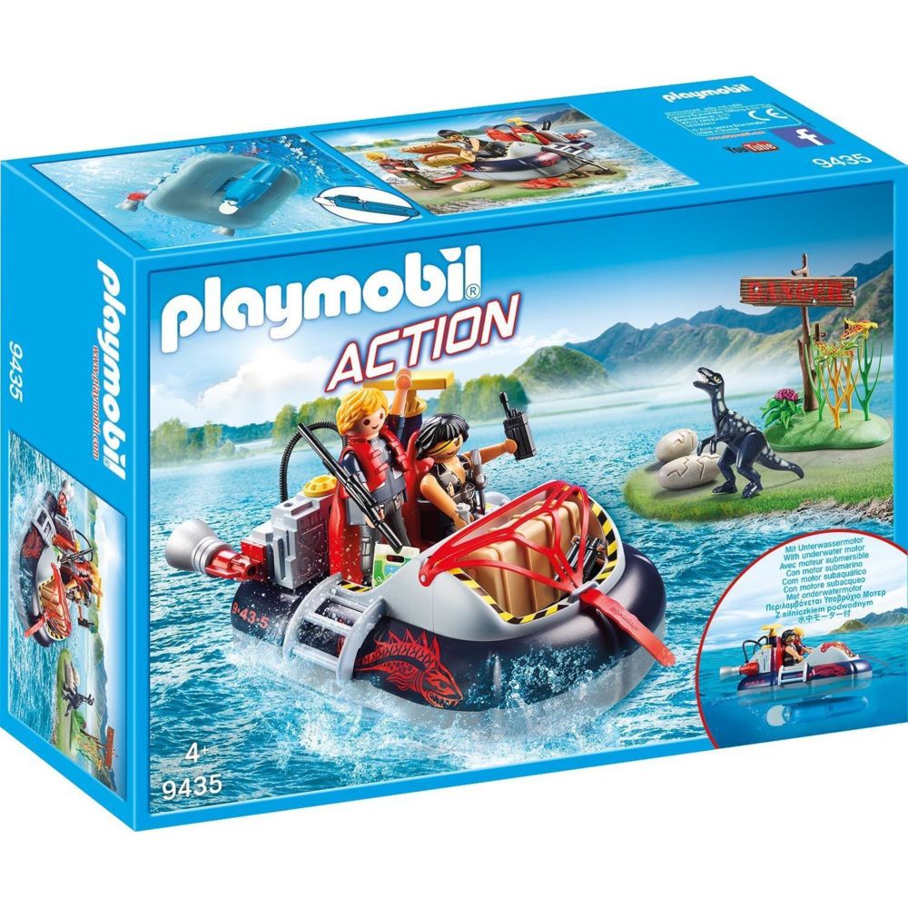 Playmobil - PLAYMOBIL 9435 The Explorers - Aéroglisseur et moteur submersible - Playmobil