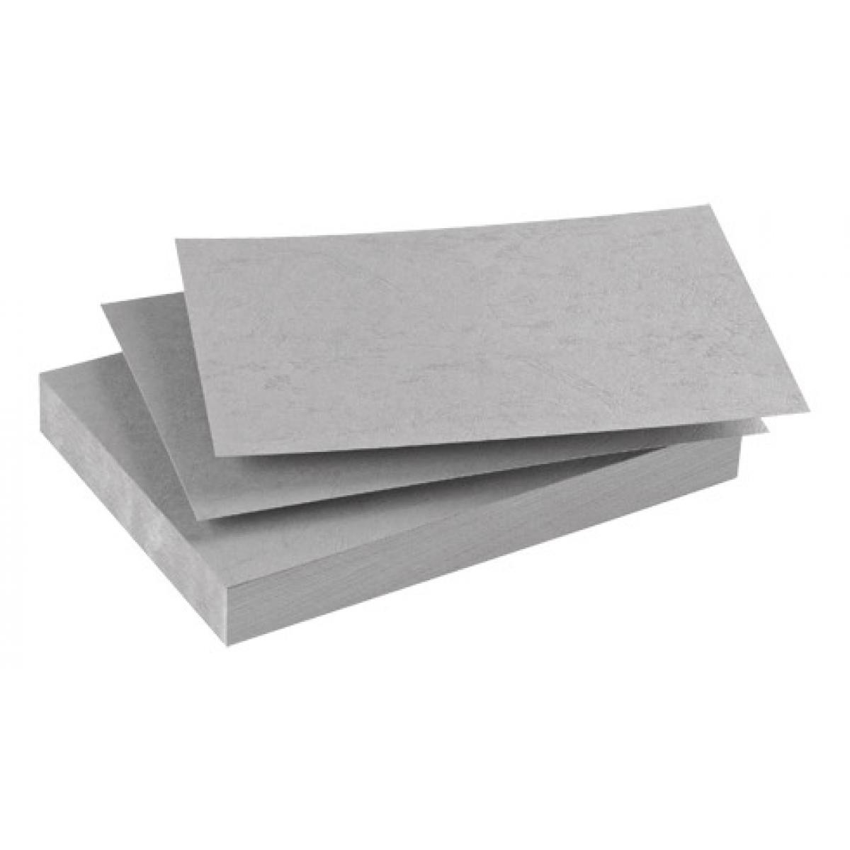 Clairefontaine - Paquet de 100 couvertures grain de cuir 270 g gris - Destructeurs